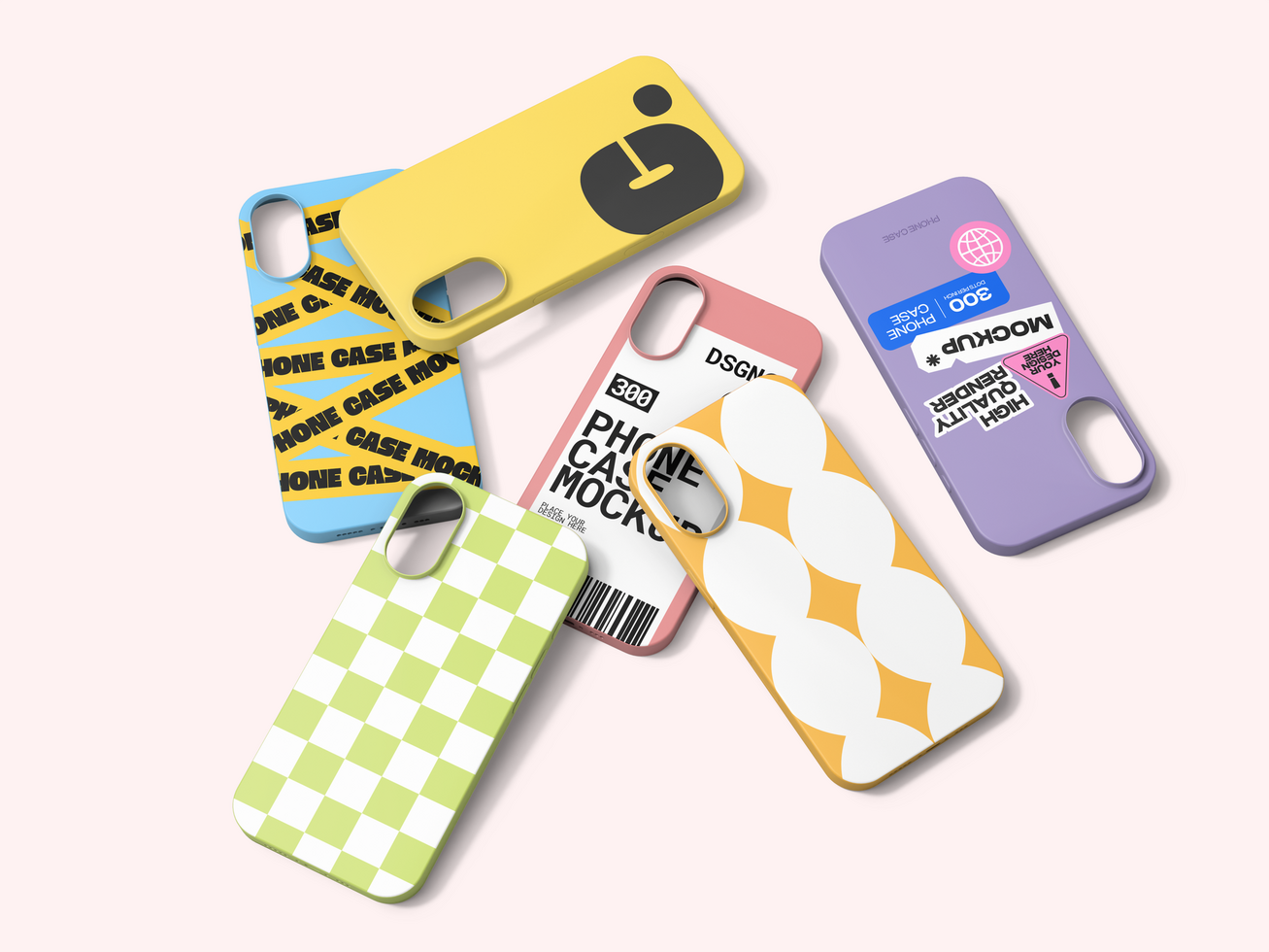 Case IPhone 16 Mockup 3D Render psd