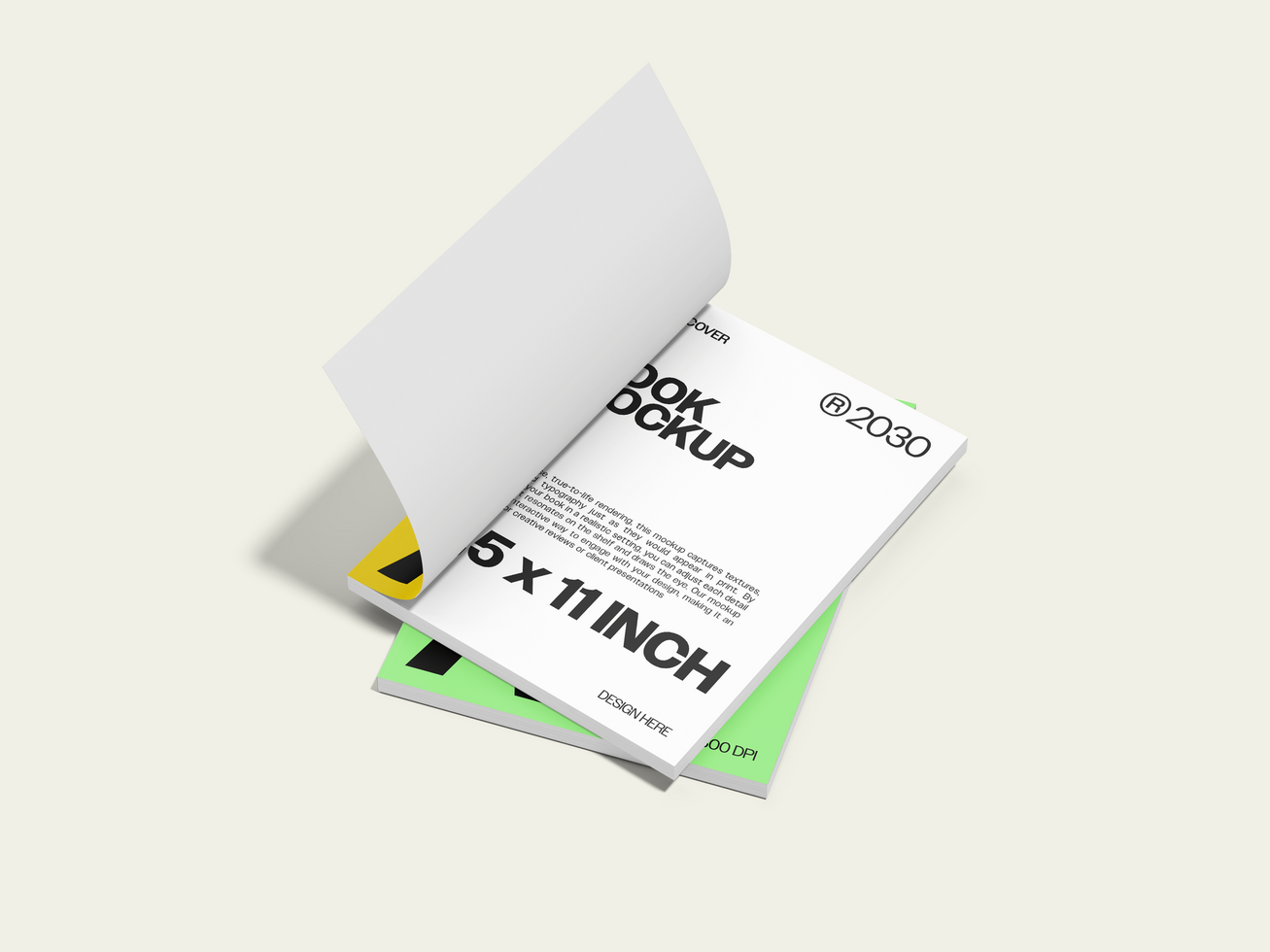 Softcover Book with Open Pages Mockup psd