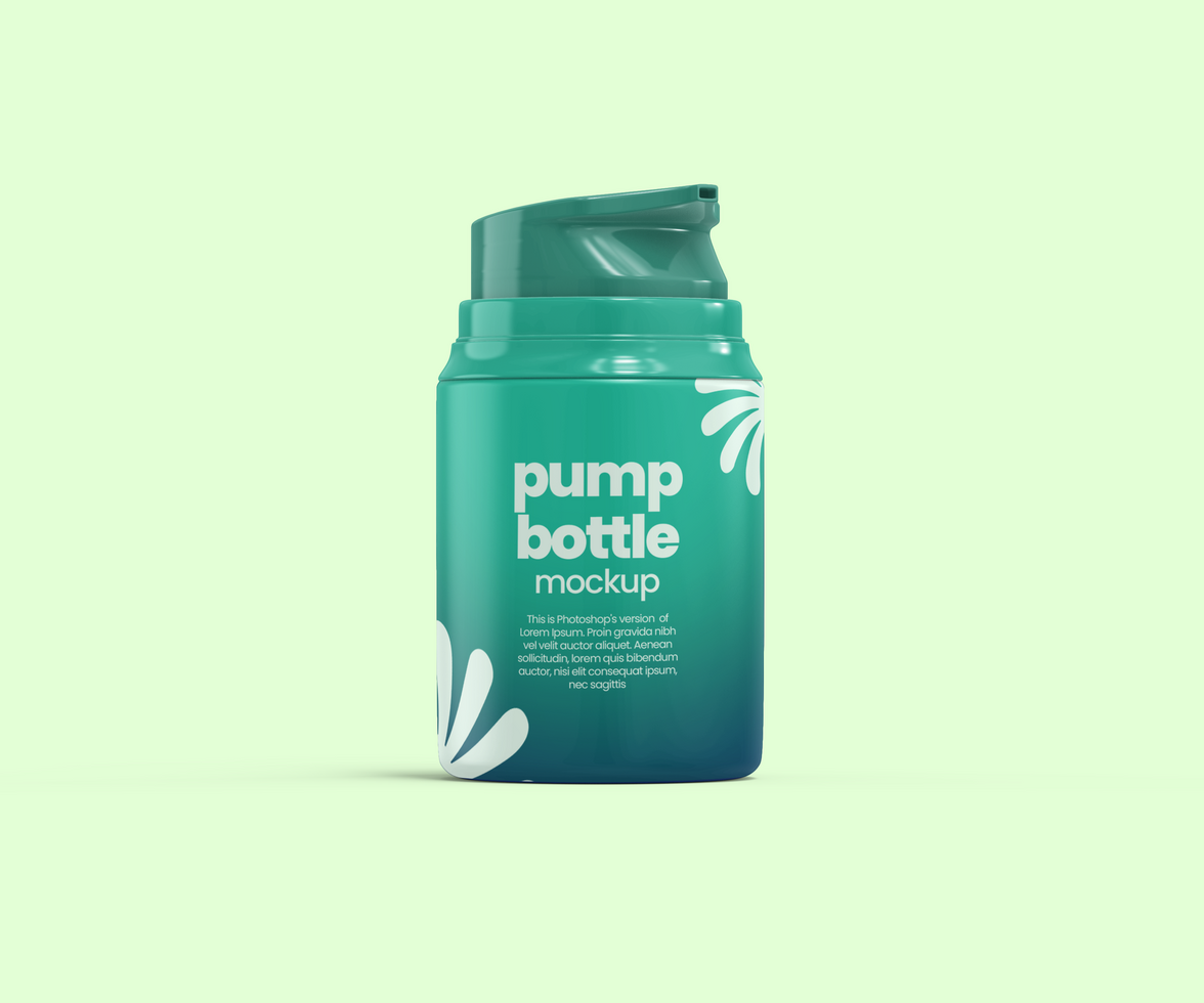 Pump Bottle Mockup psd