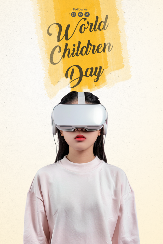 Children Day social media Template design flyer psd