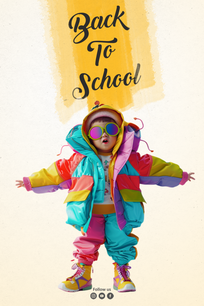 Happy children day social media design template psd