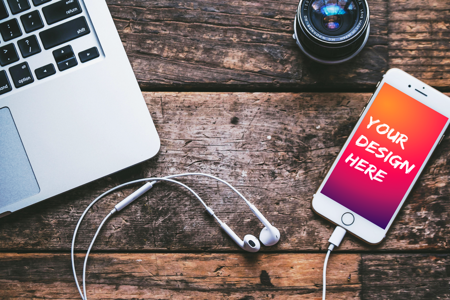 playing song mobile mockup psd