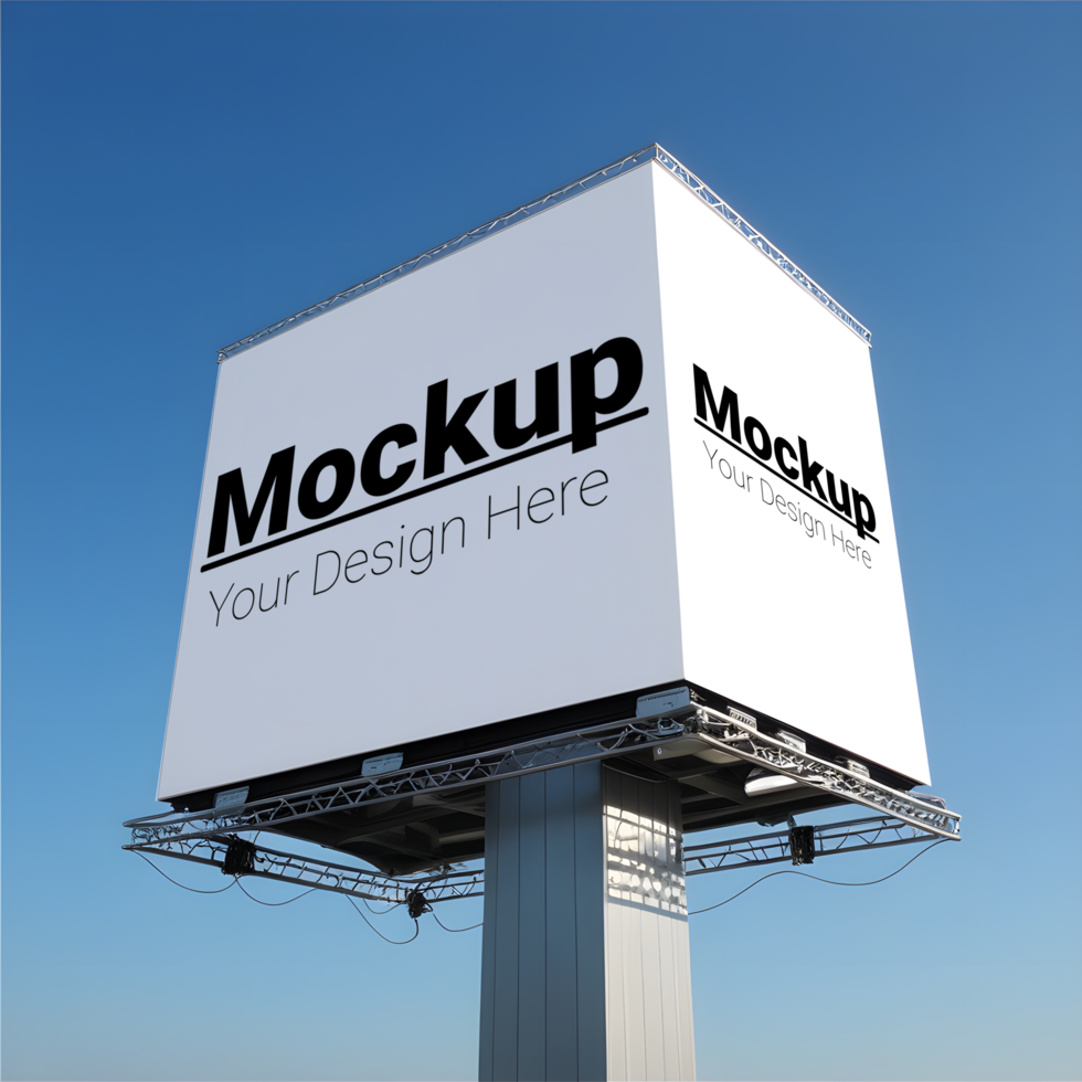 Billboard Design on Clear Sky Horizon psd