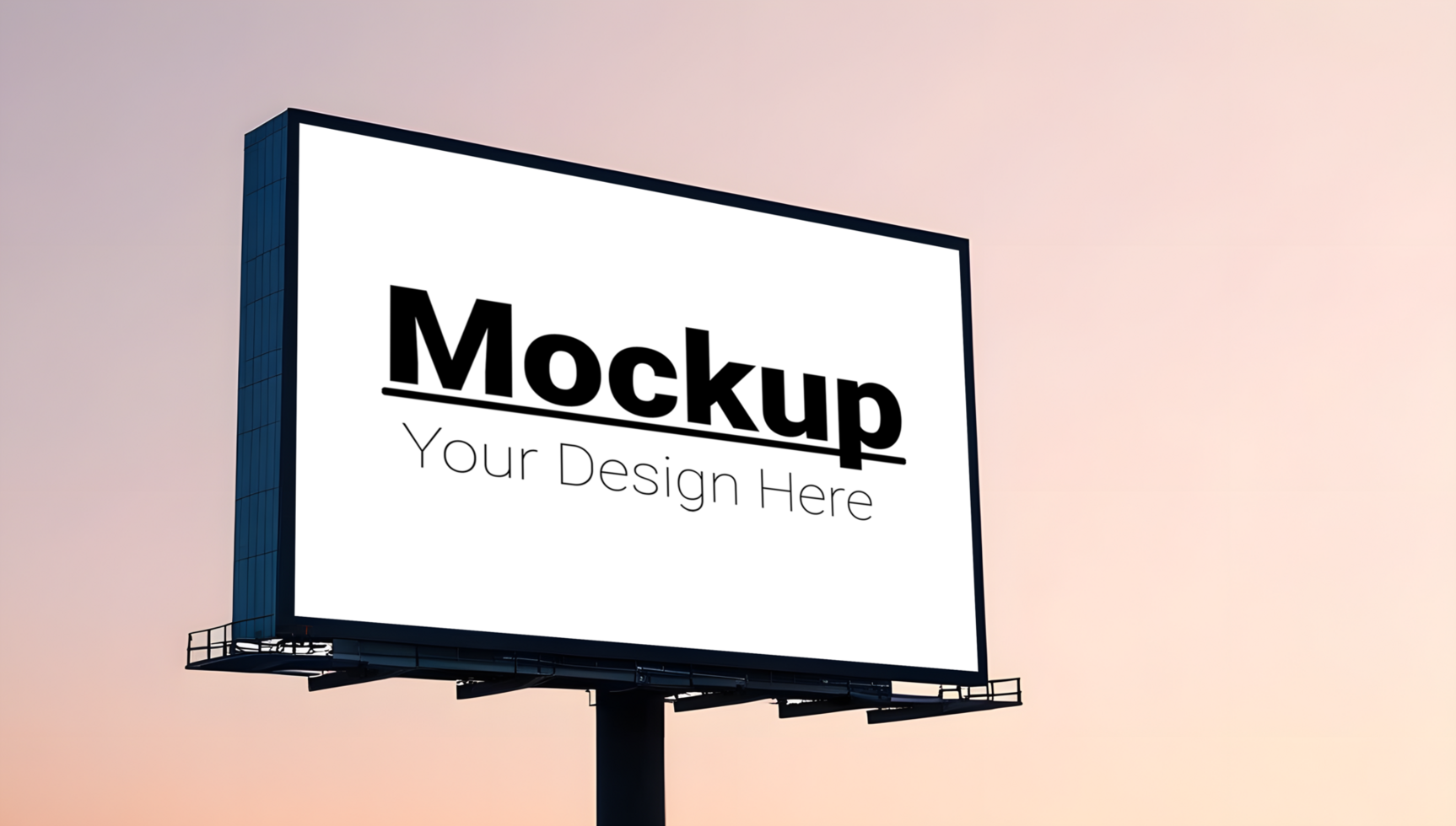 Billboard Layout with Clear Sky Horizon psd