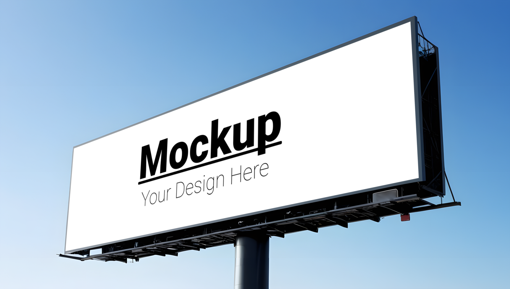 Horizontal Billboard in a Sky-Themed Layout psd