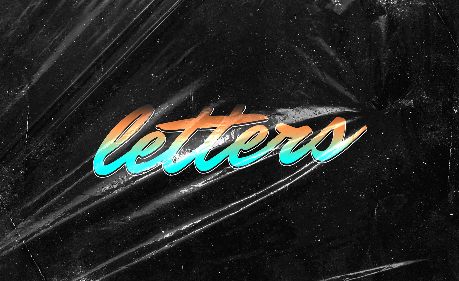 Double Text Effect psd