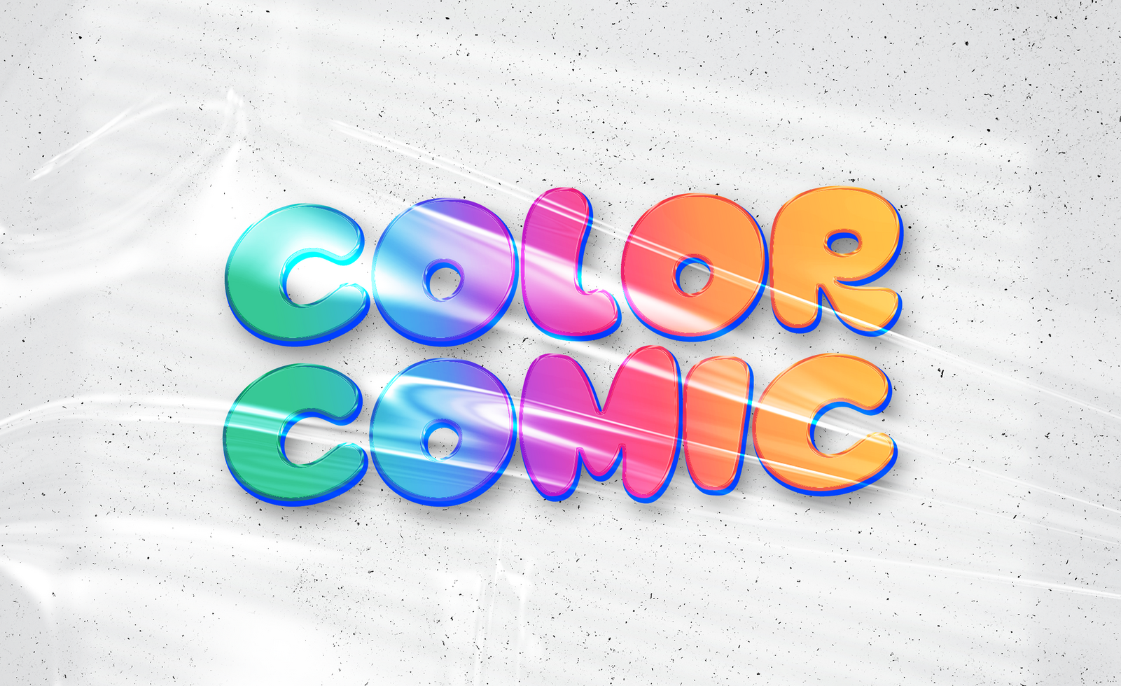 Colorful Comic Text Effect psd