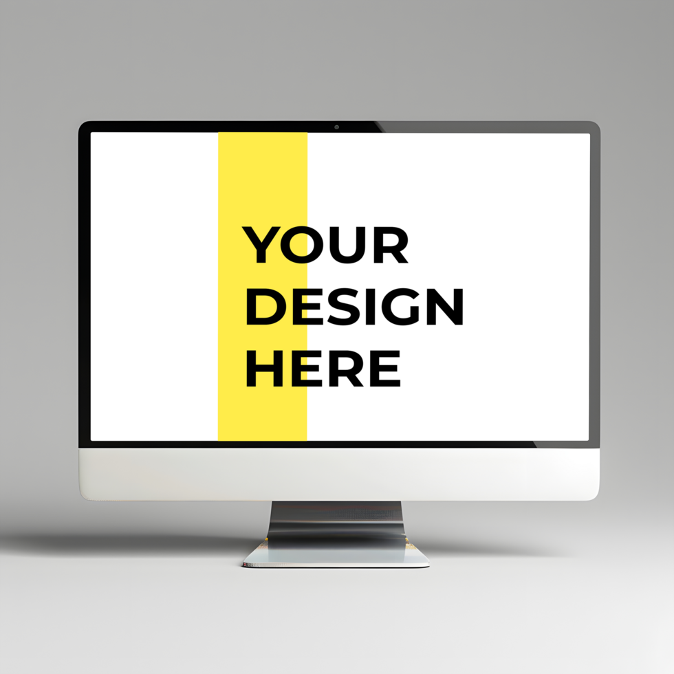 computer monitor mockup psd