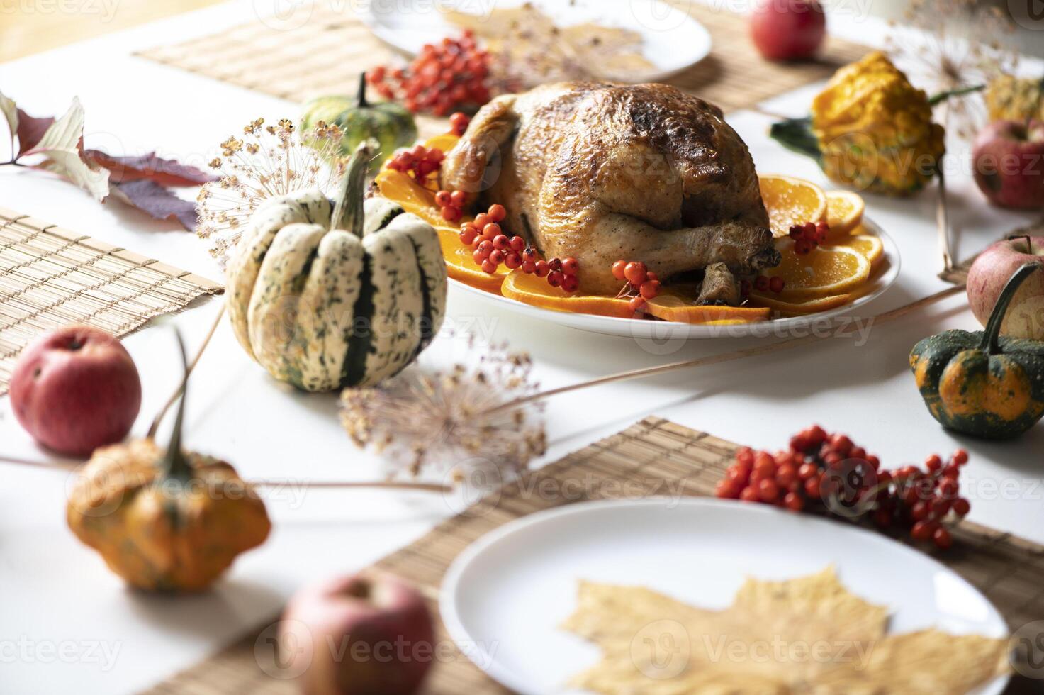 Full Homemade Thanksgiving Dinner photo