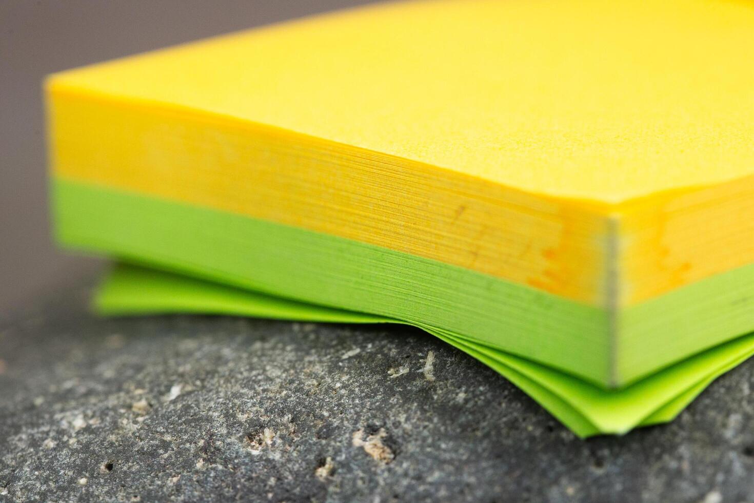 paper notes on a rock photo