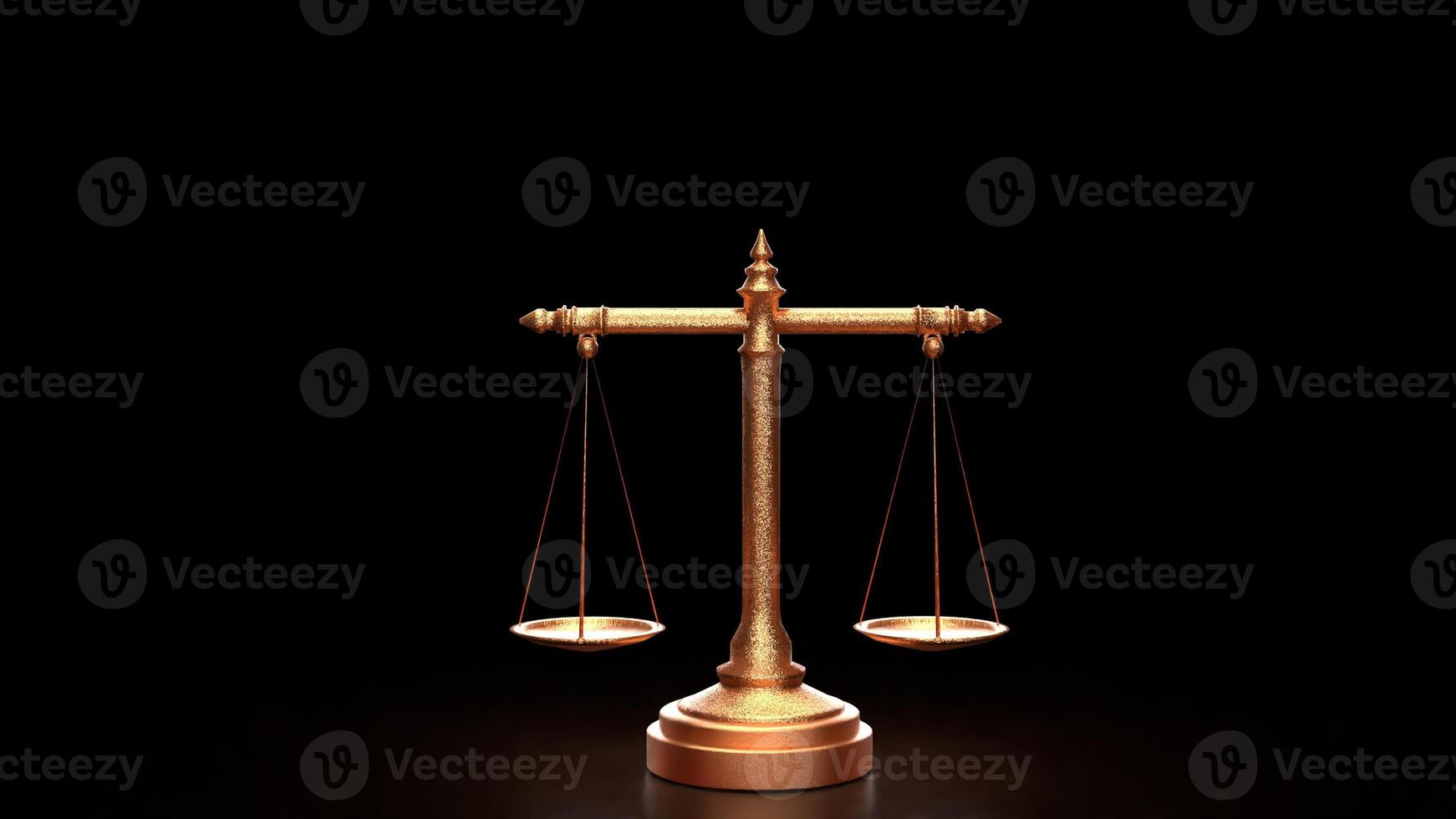 The copper libra for law or justice concept 3d rendering. photo