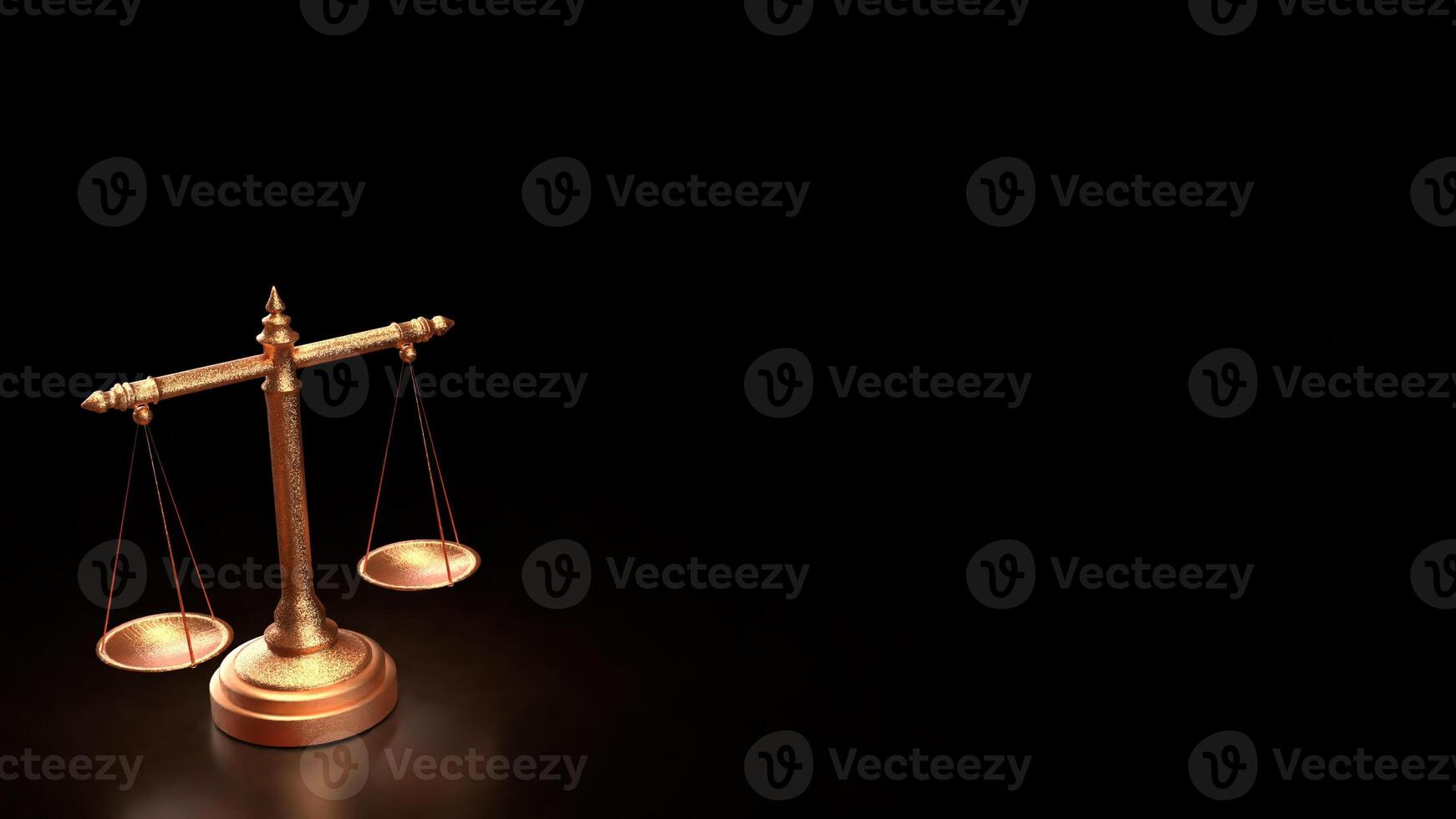 The copper libra for law or justice concept 3d rendering. photo