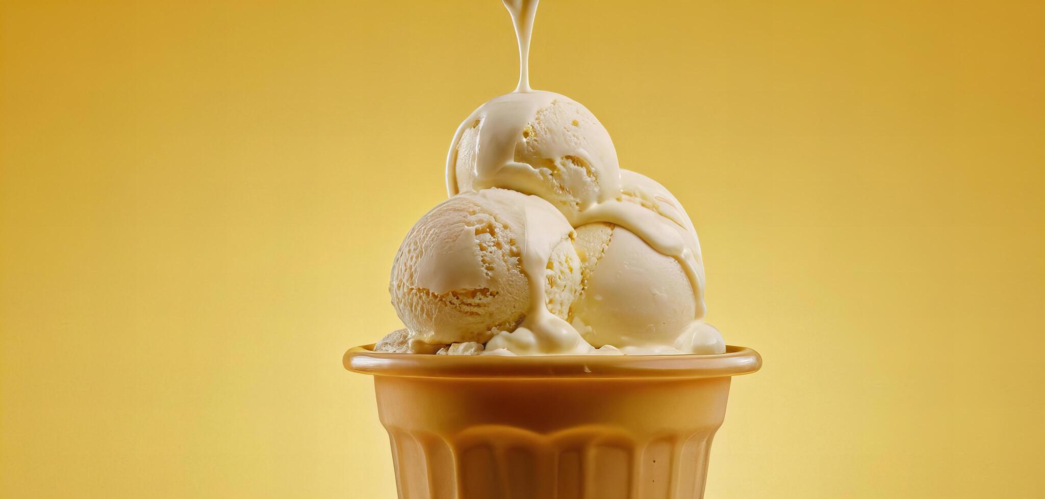 Delicious ice cream for use as advertising photo