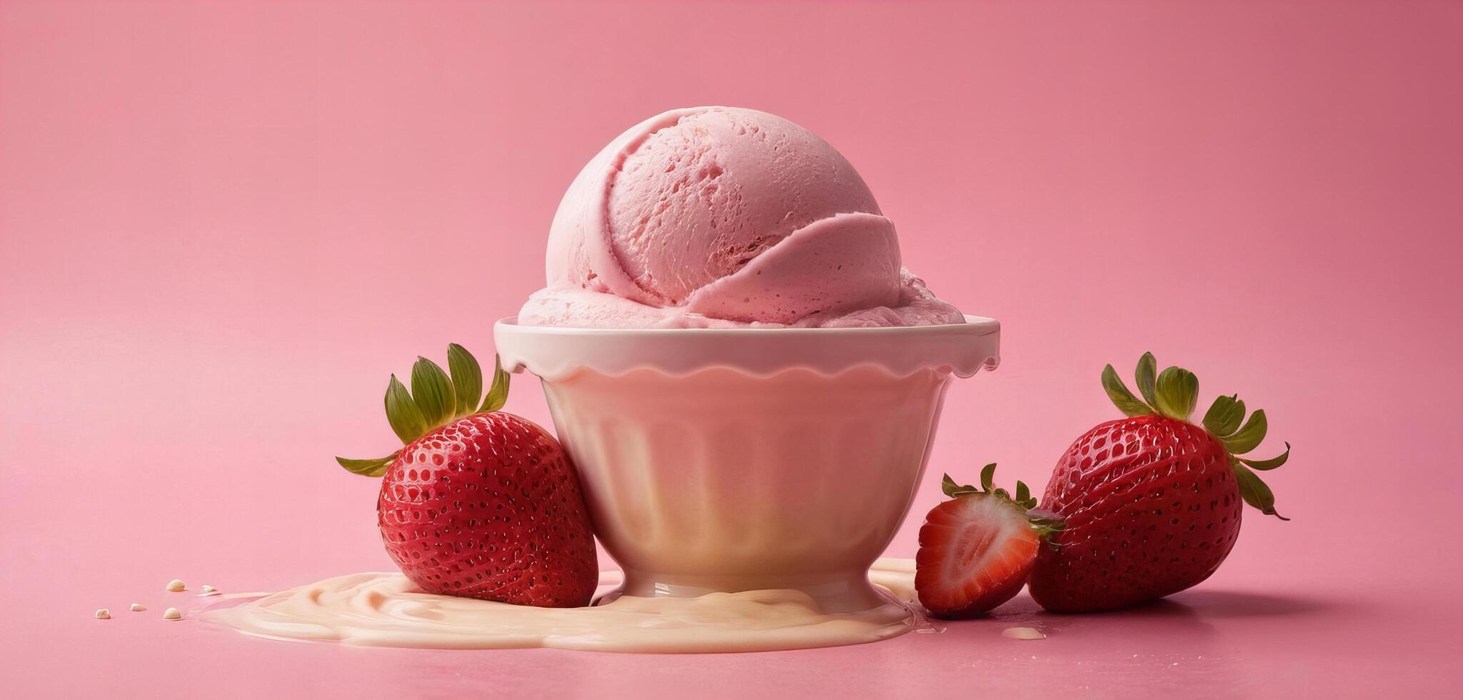 Delicious ice cream for use as advertising photo