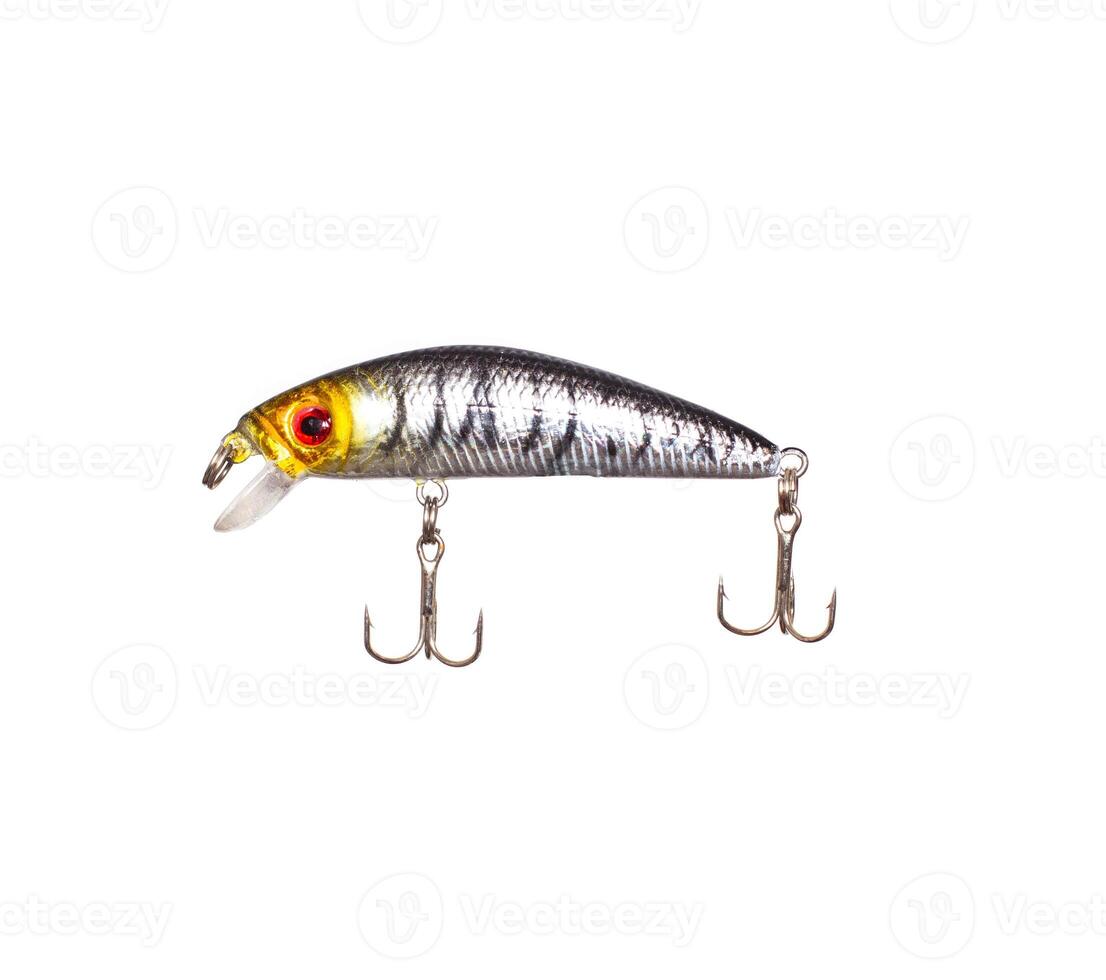 Silver shiny baubles for fishing on a white background, isolate, close-up photo