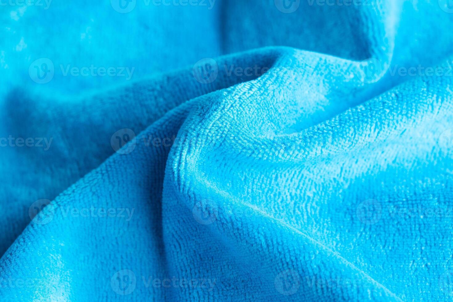 Background from blue velvet fabric, macro, classical photo