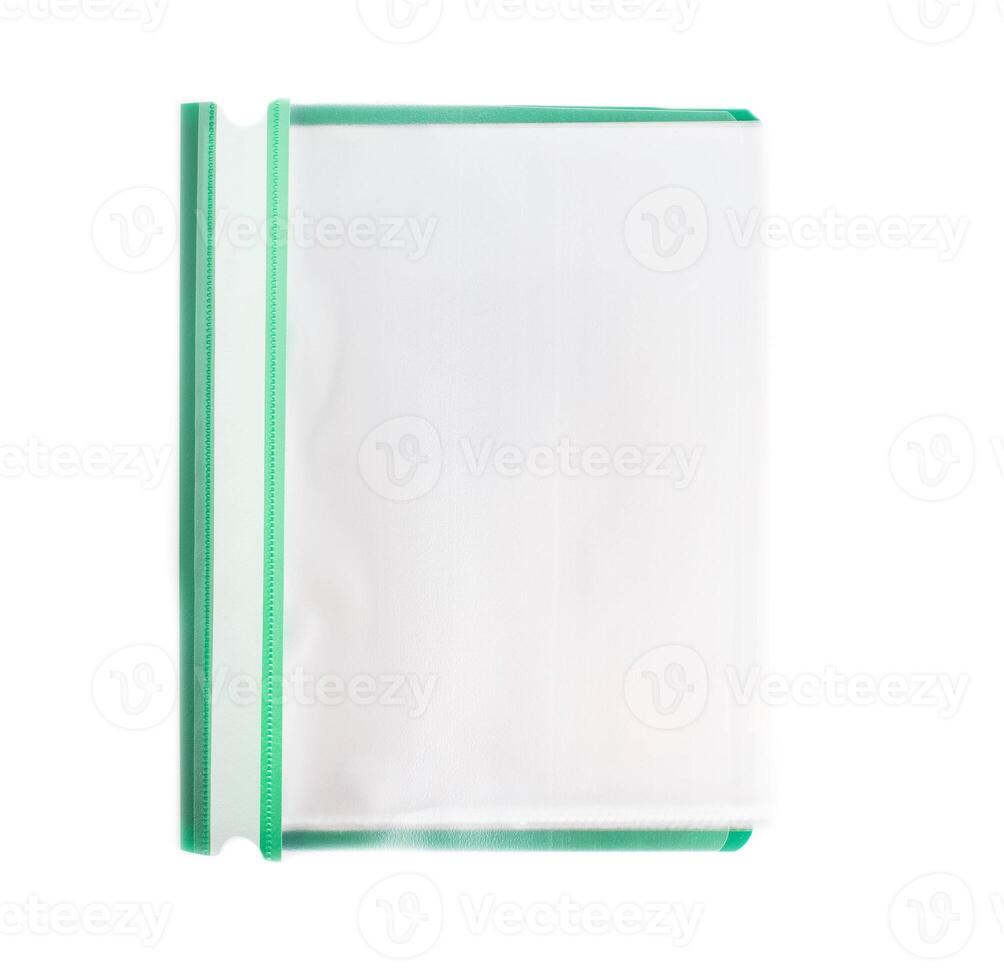 folder with files for documents and papers on white background, isolate, paperwork photo