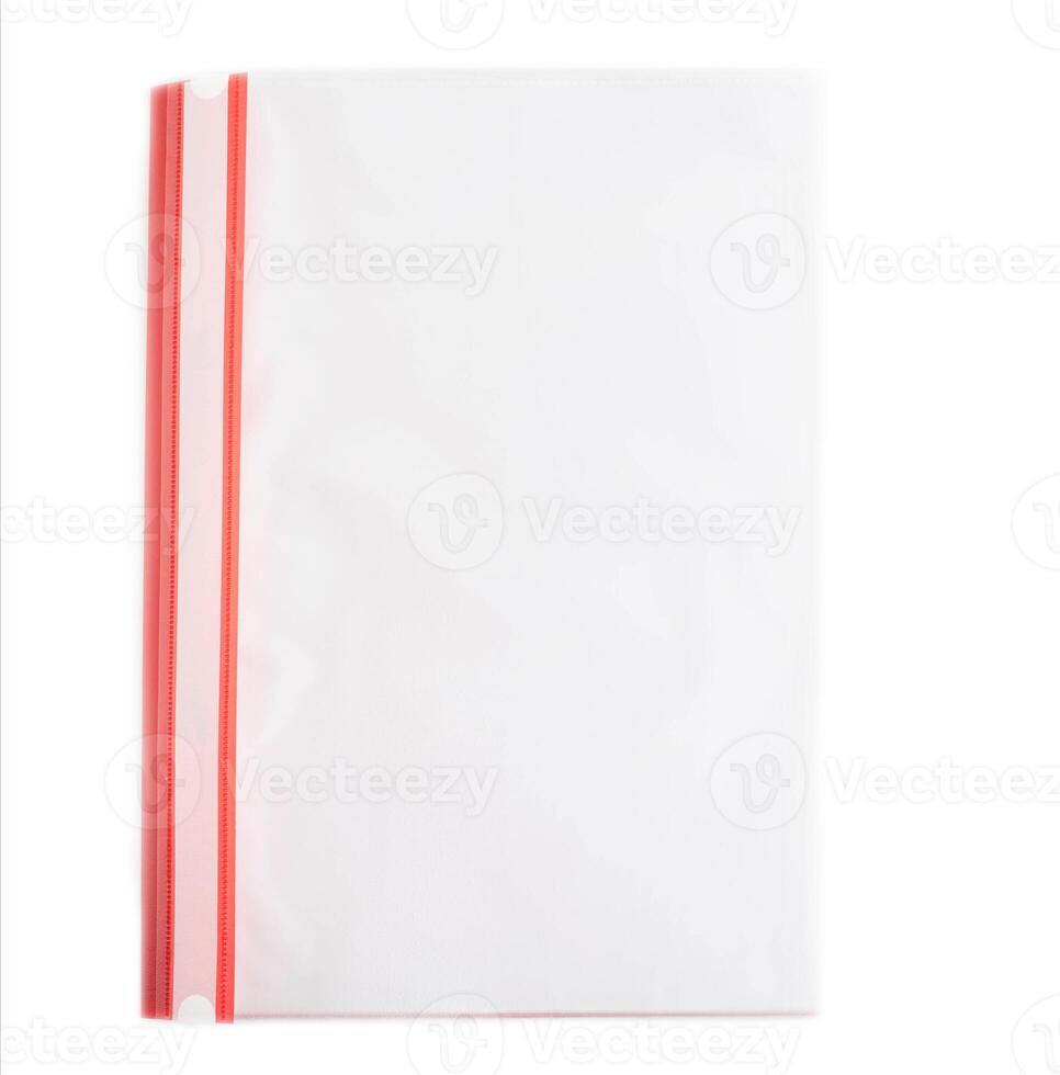 folder with files for documents and papers on white background, isolate, paperwork photo