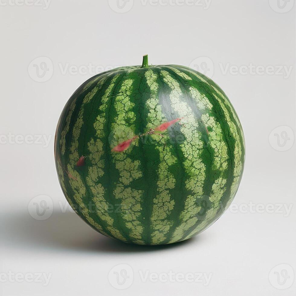 A ripe and juicy watermelon ready for consumption. photo