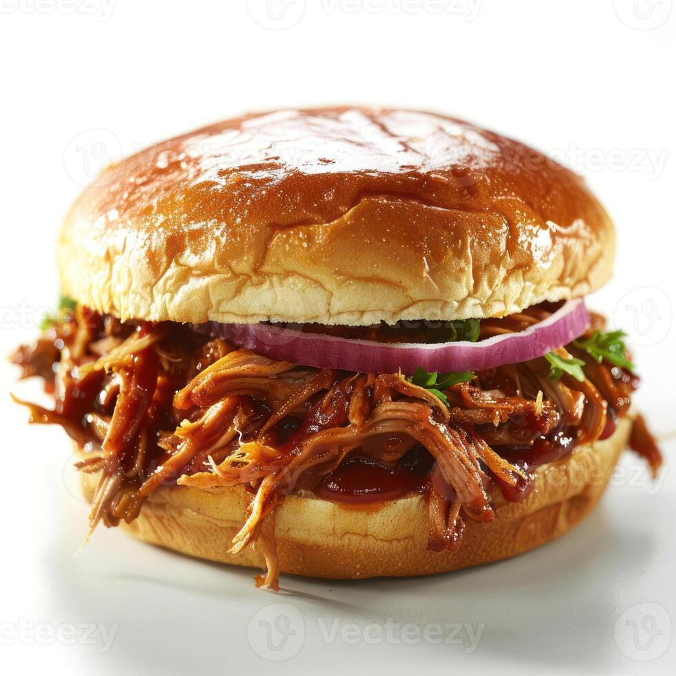 Various burger types with different toppings and sauces. photo