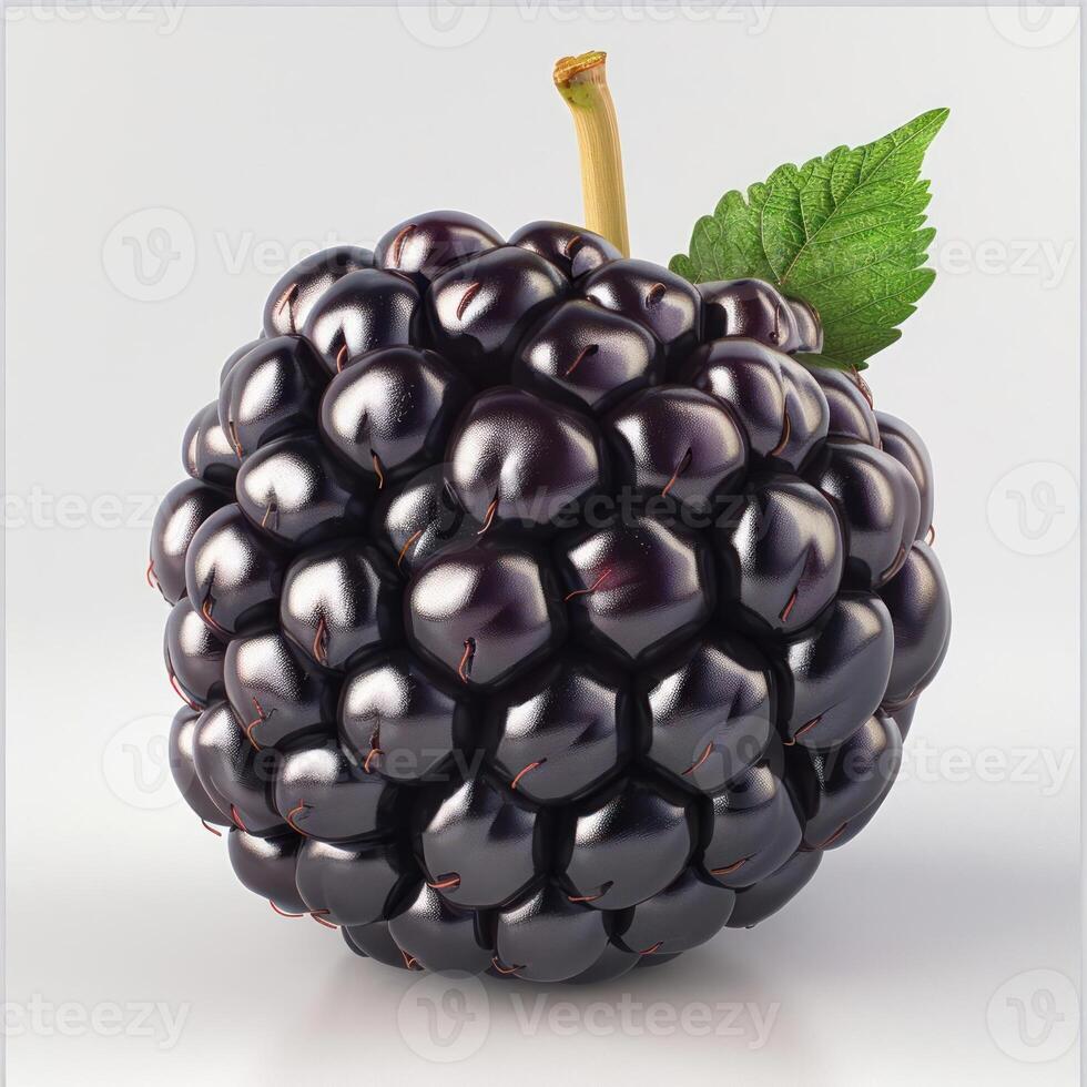 A close-up view of purple grapes on a tree branch. photo