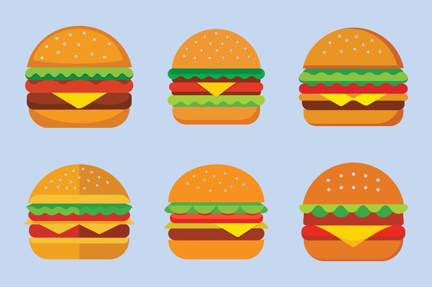 The burger Graphic vector