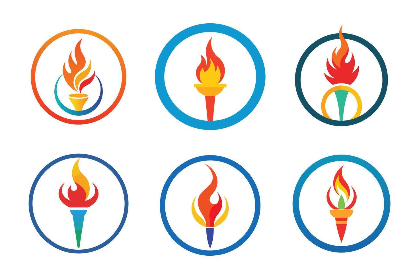 The OLYMPIC FLAME vector