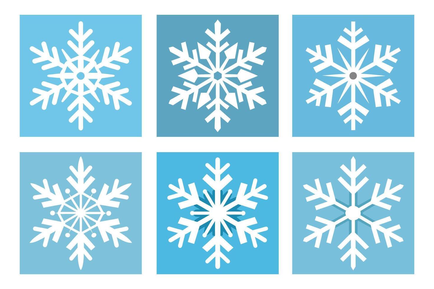 The snowflake simple vector