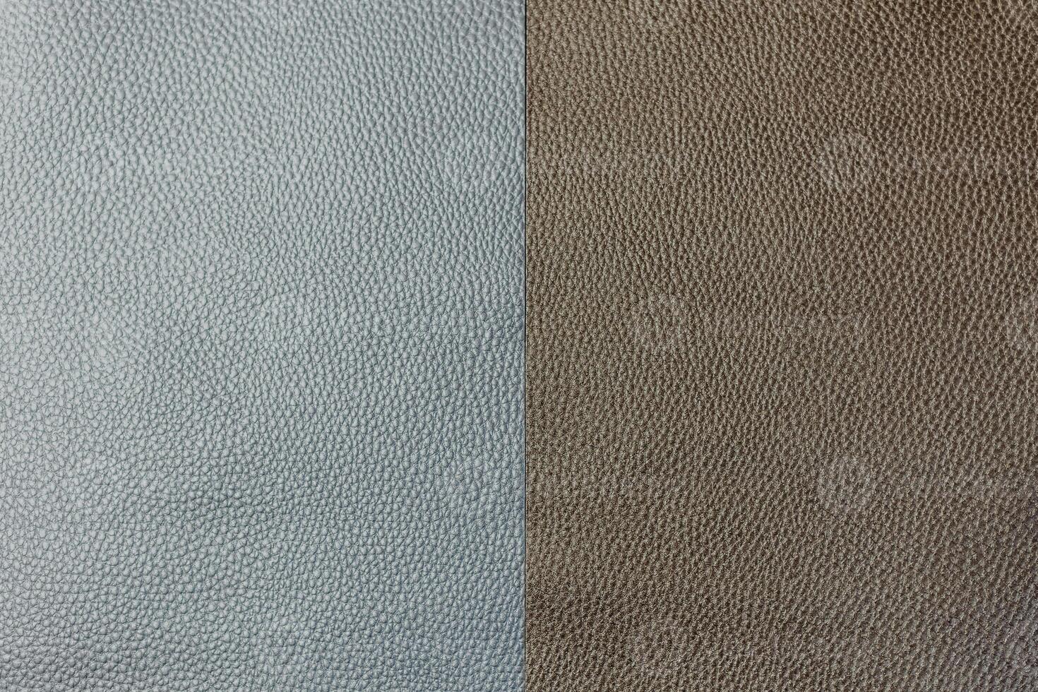 a close up of two different colors of leather photo
