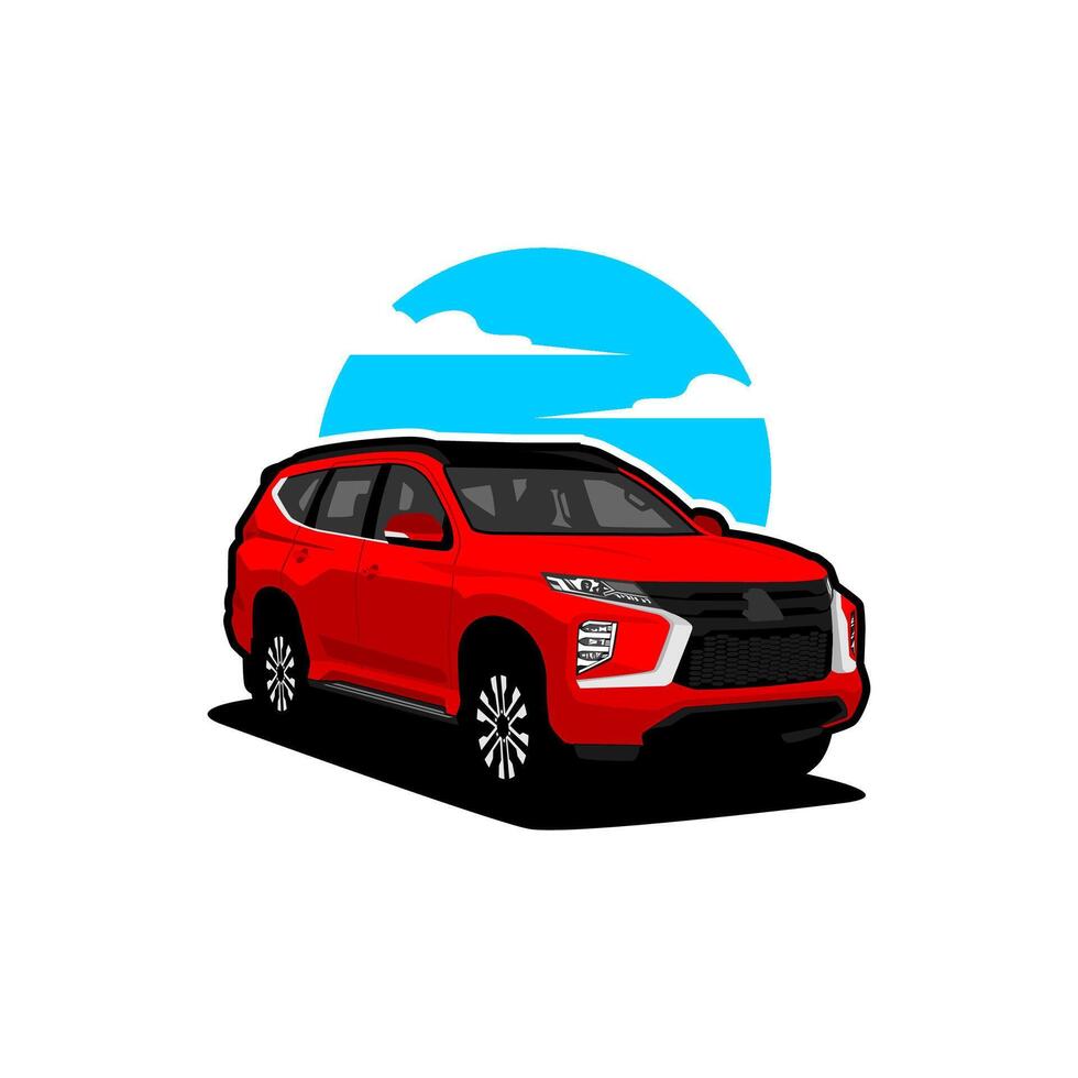 suv car illustration vector