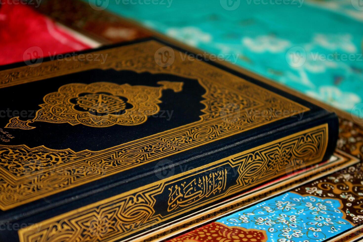 a close up of a book on a table photo