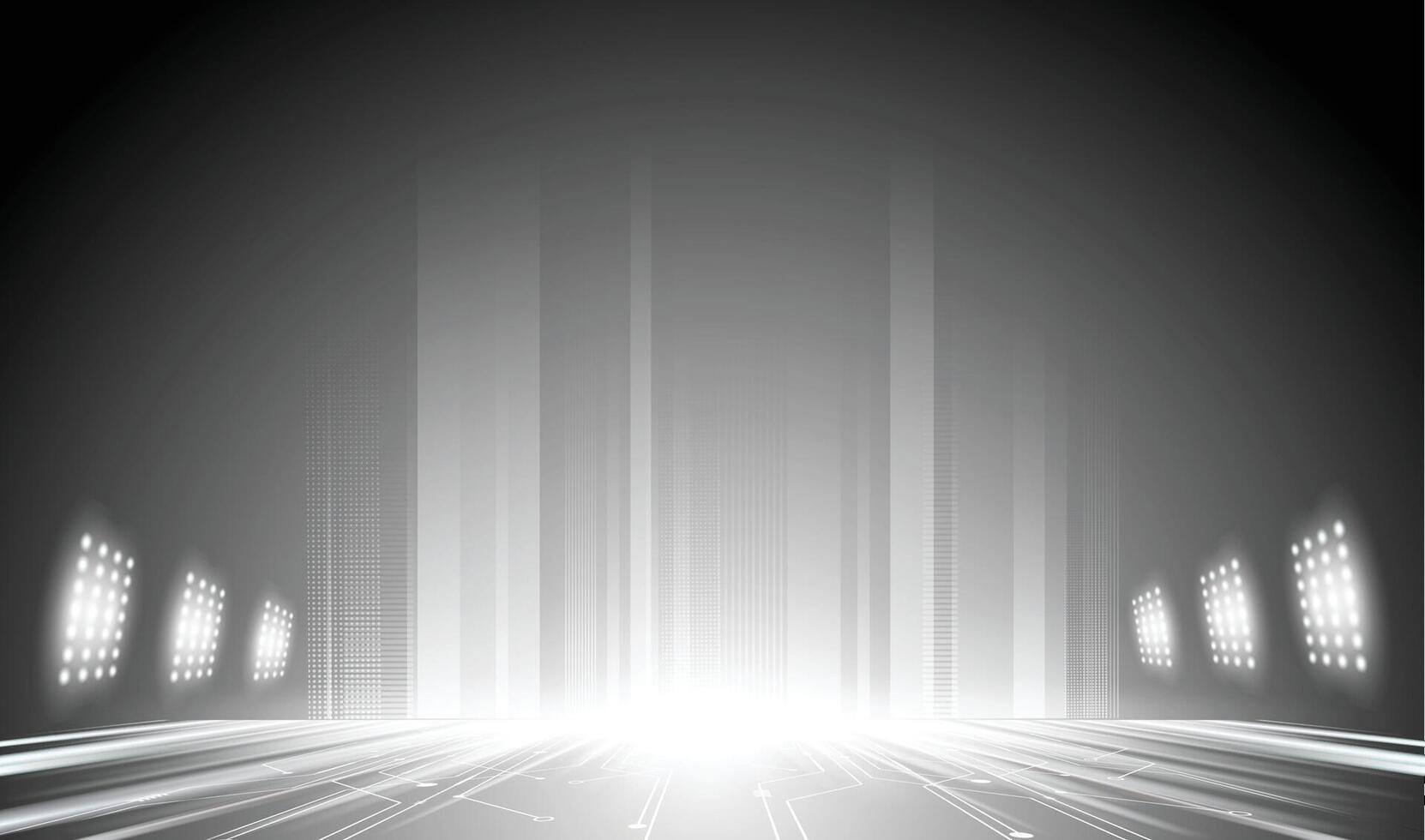 Abstract technology white gray background Hi-tech communication concept vector