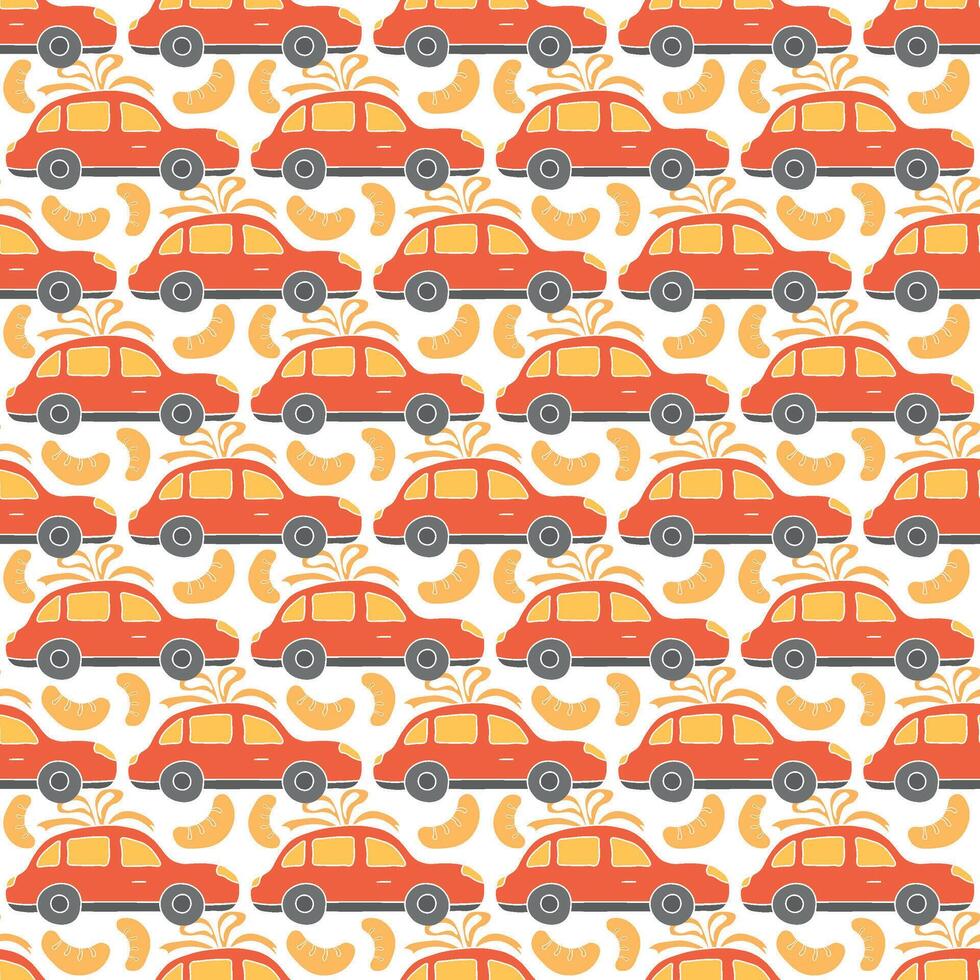 Seamless christmas pattern. New year background. Colored illustration with christmas icons vector