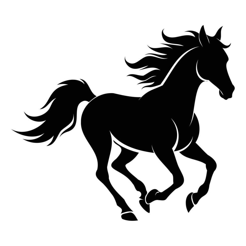 Horse Silhouette Design vector