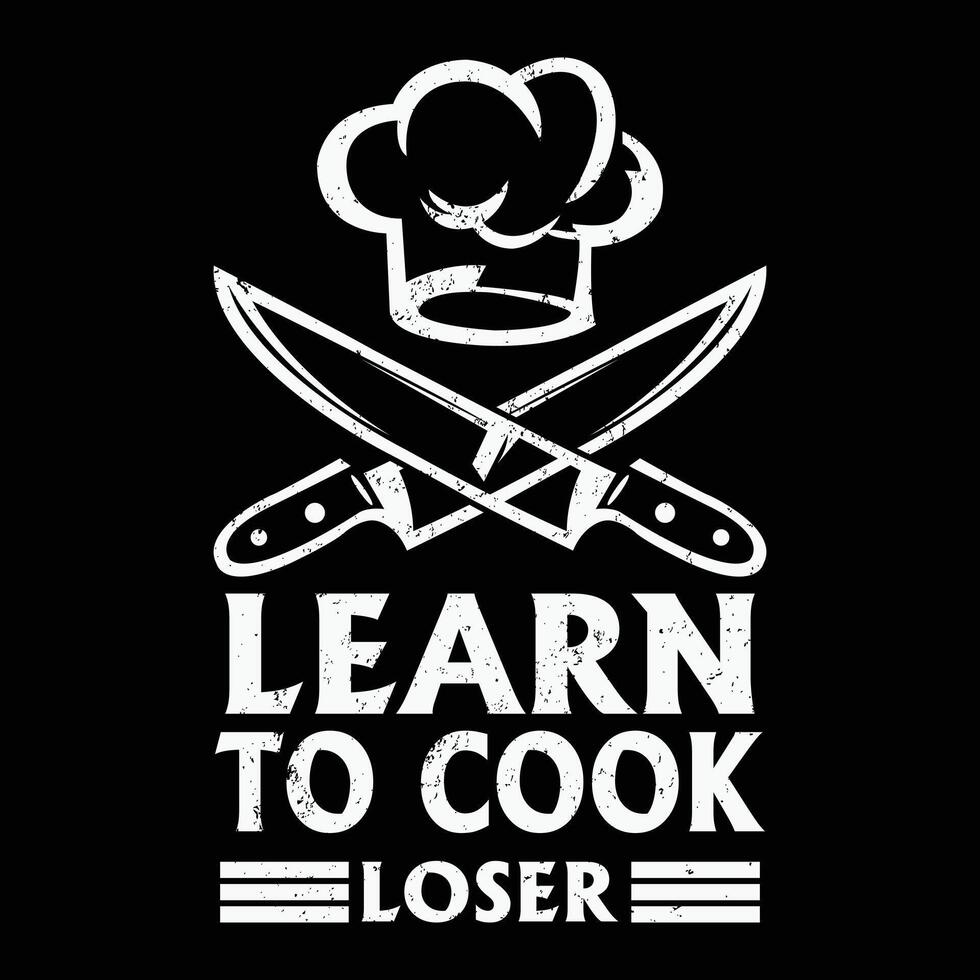 Master Chef Vibes T-Shirt Design vector