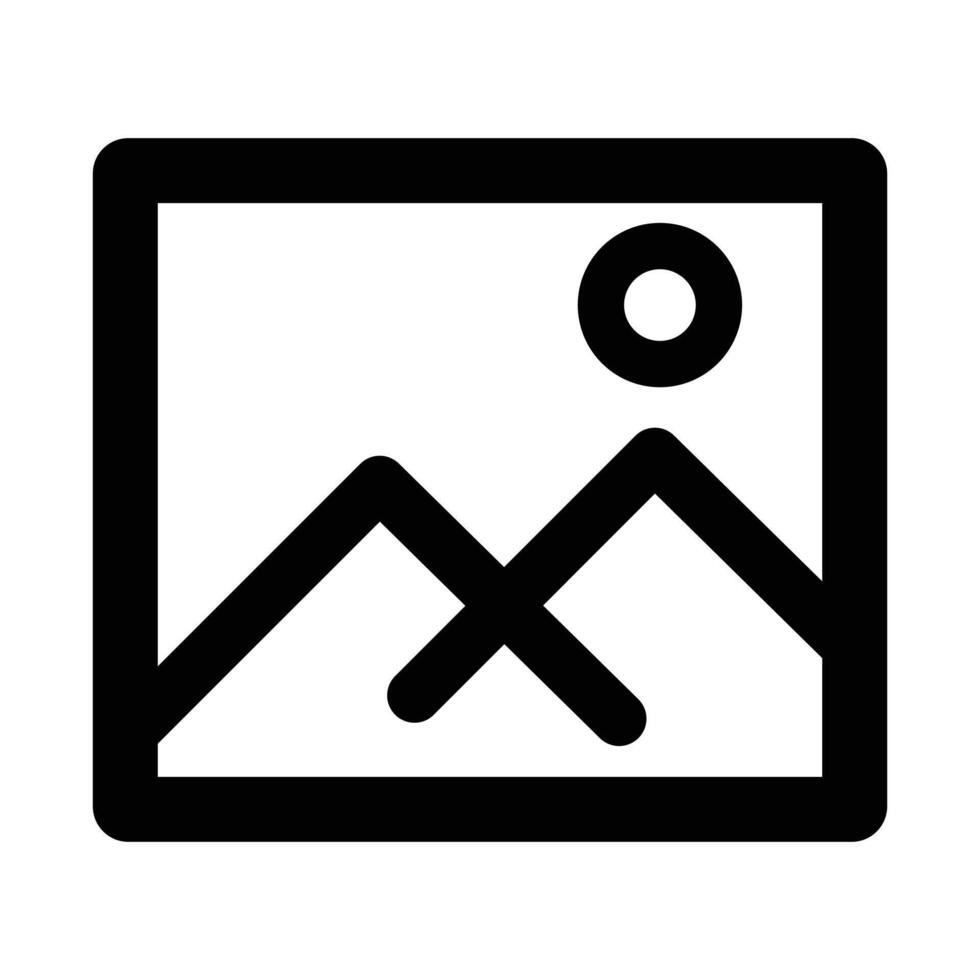 Gallery Icon Silhouette Design for Digital Media vector