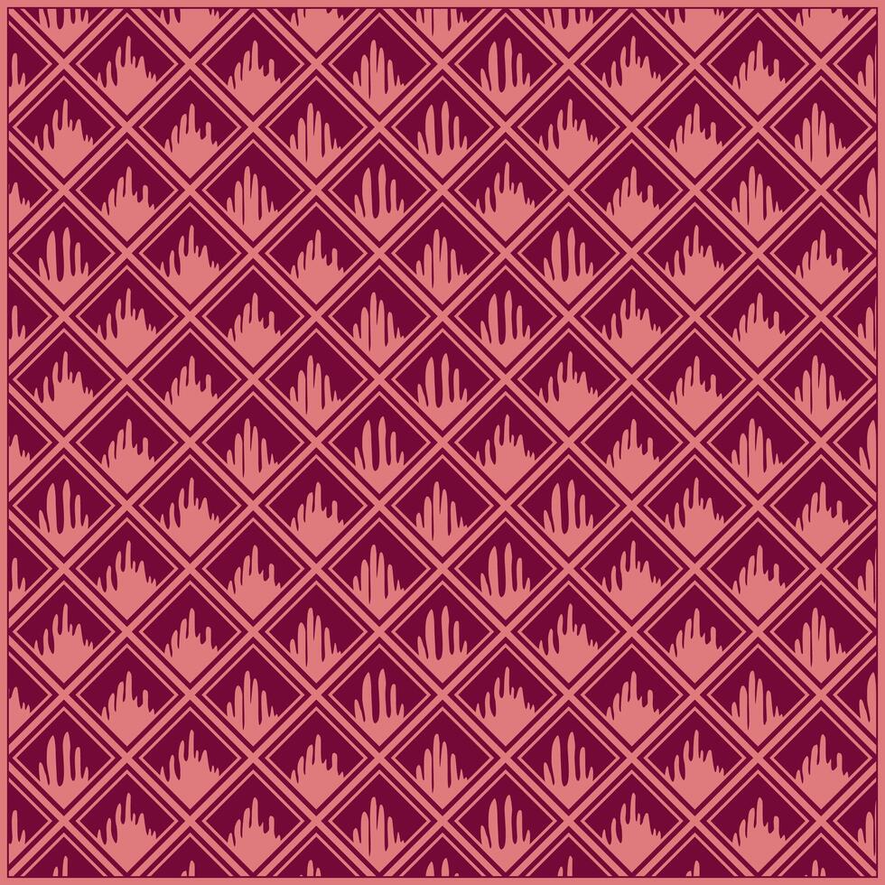 unique pink rhombus ornament pattern with dark background vector