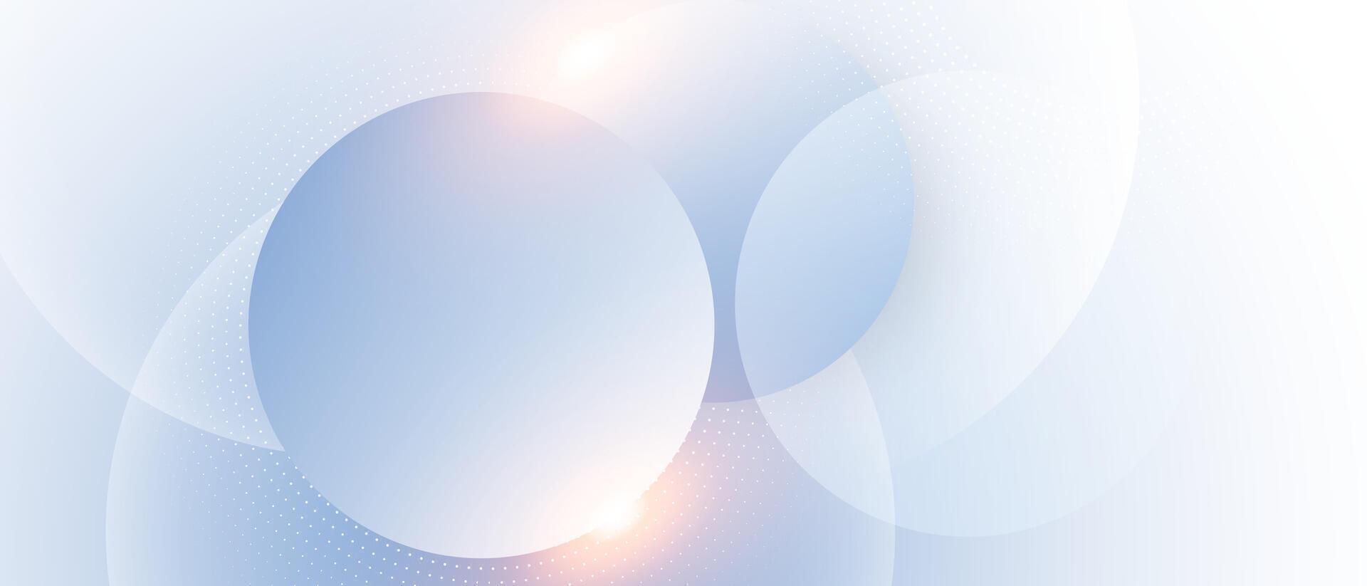 Abstract background with circles and light vector