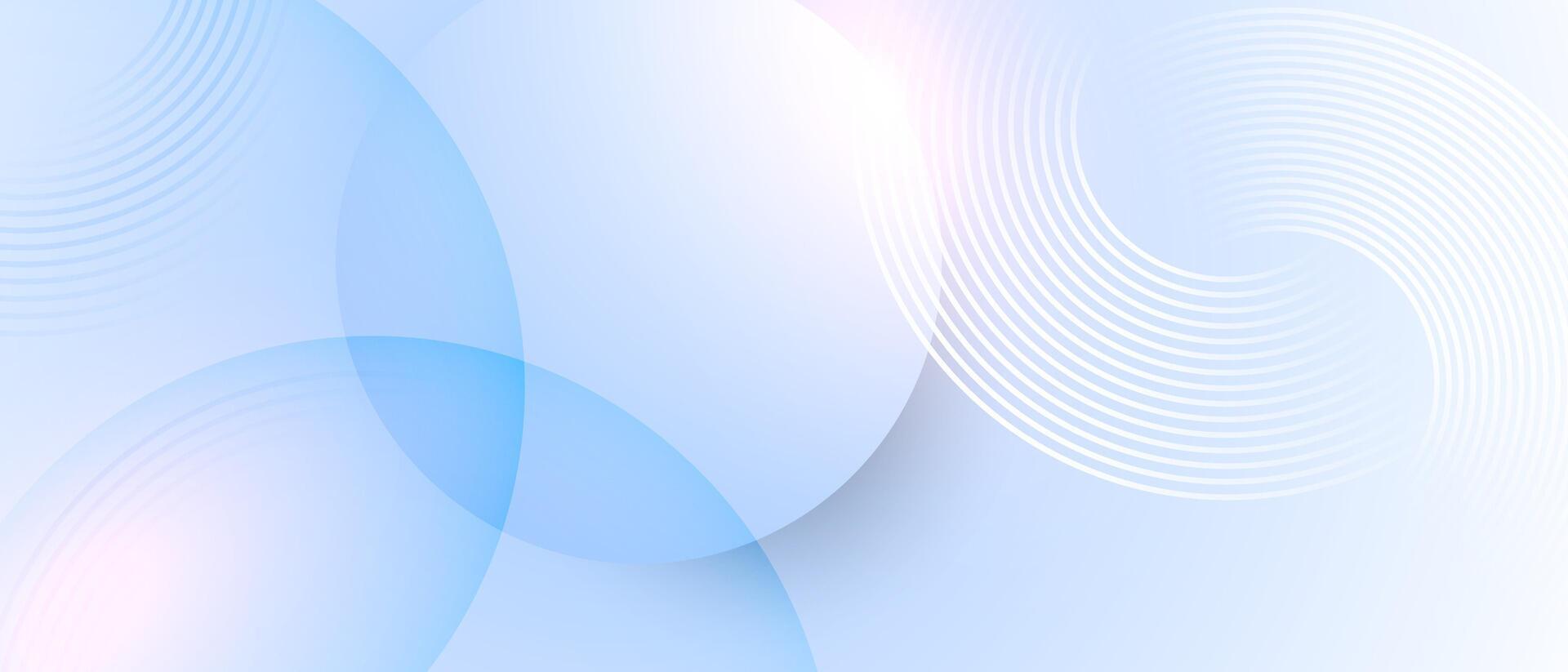 Abstract background with blue and white swirls vector