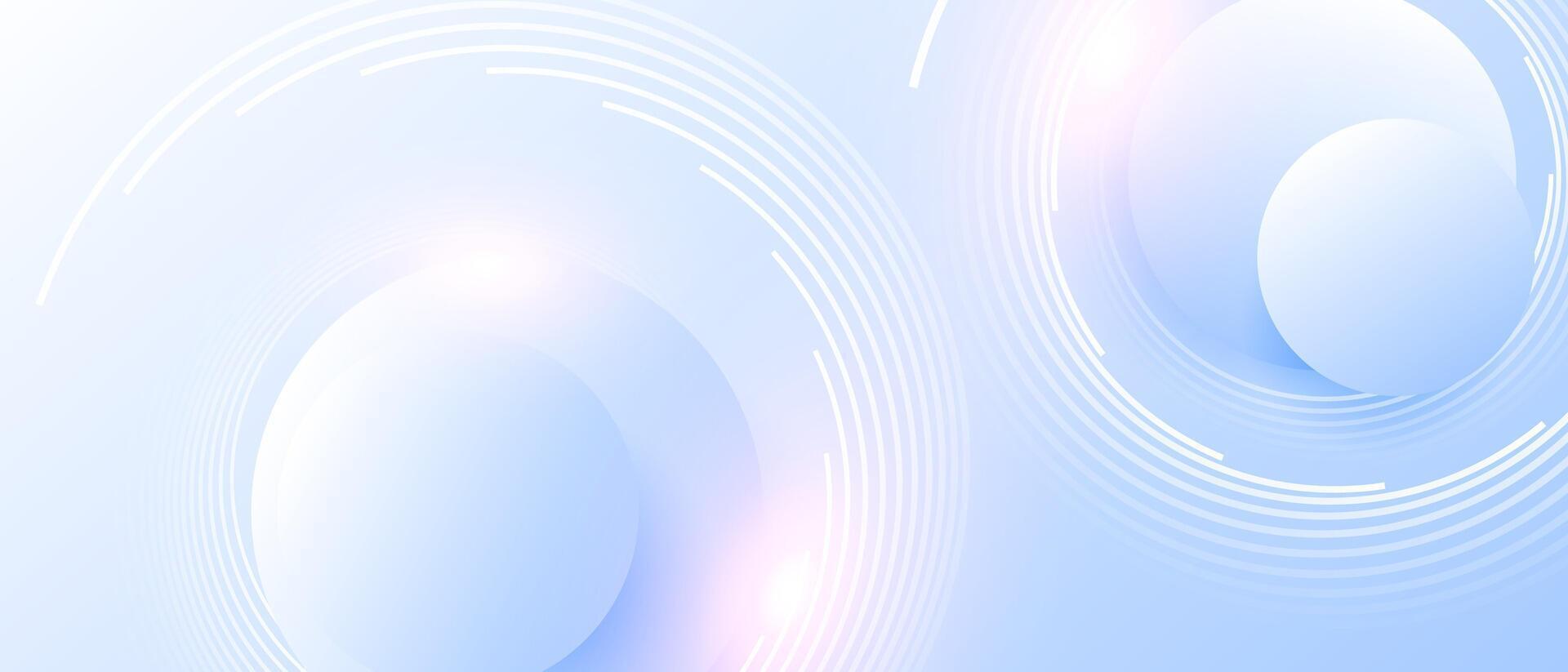 Abstract background with circles and light vector