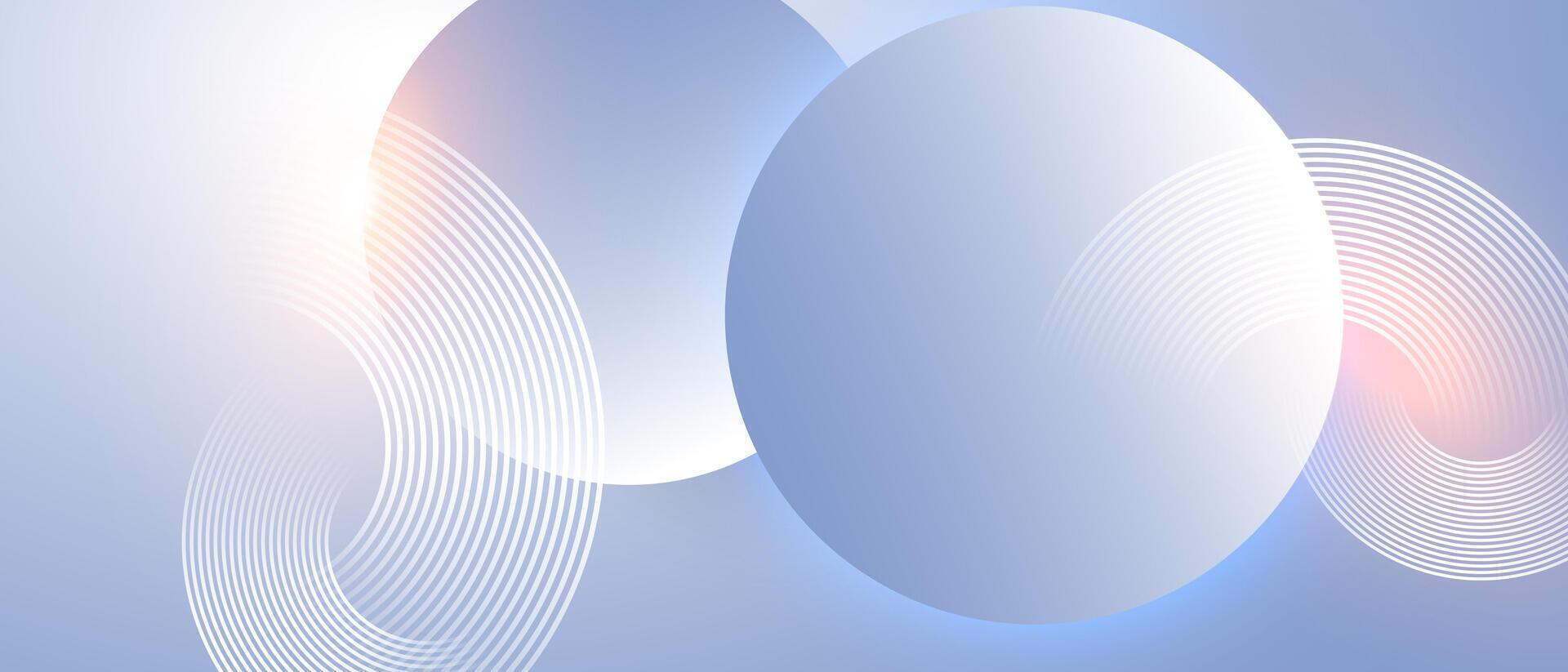 Abstract background with circles and lines vector