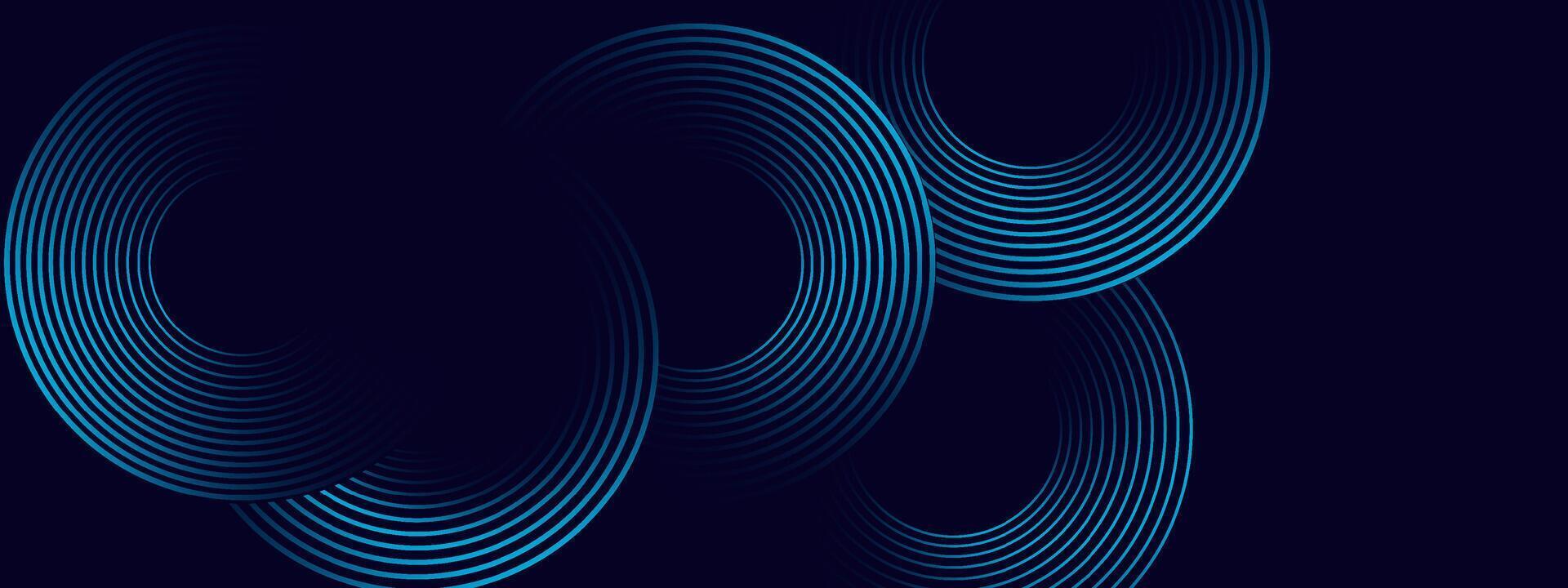 Abstract blue lines on a dark background vector