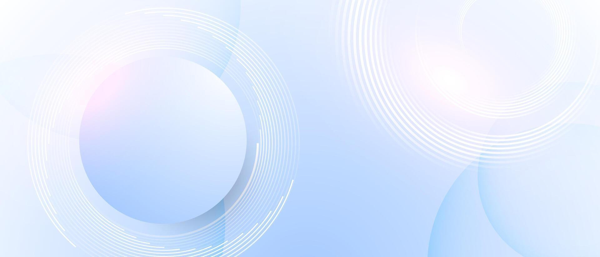 Abstract background with circles and light vector