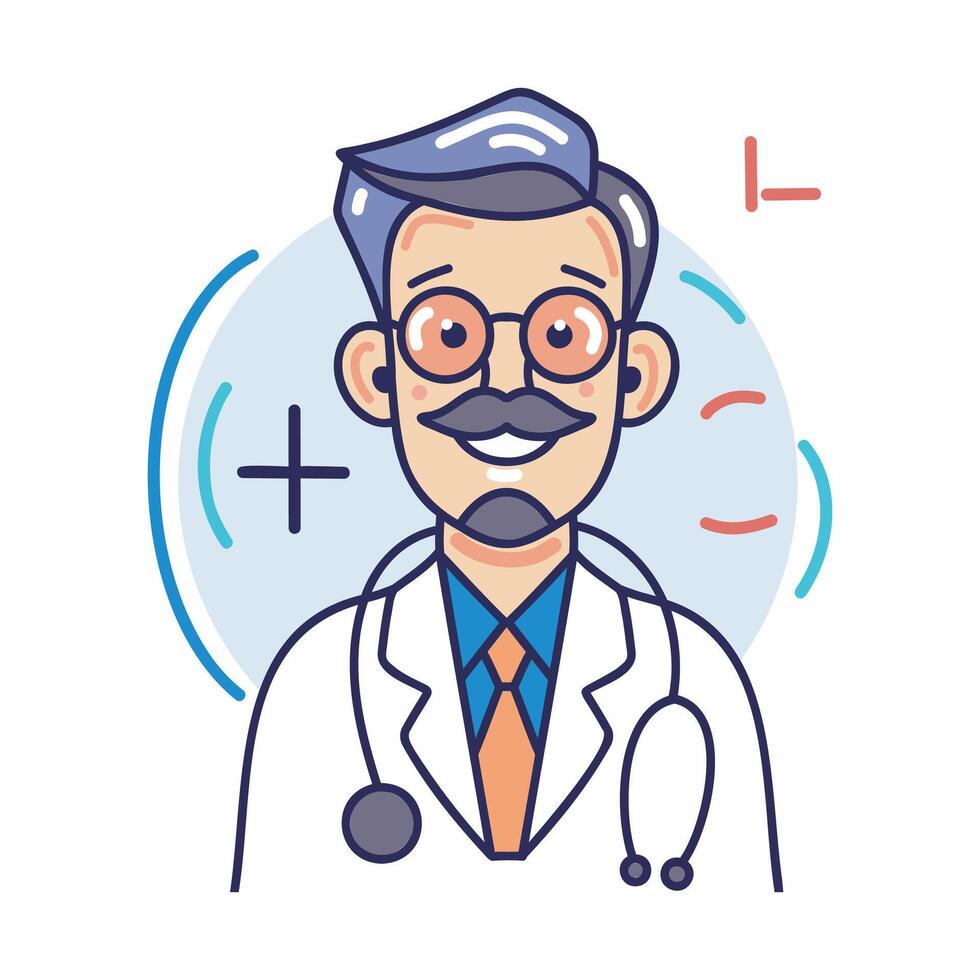 Doctor icon medicine. Bright vector