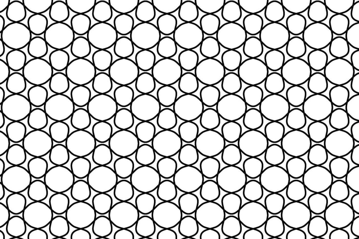 Geometric round lines circle shapes abstract seamless repeat pattern transparent background vector