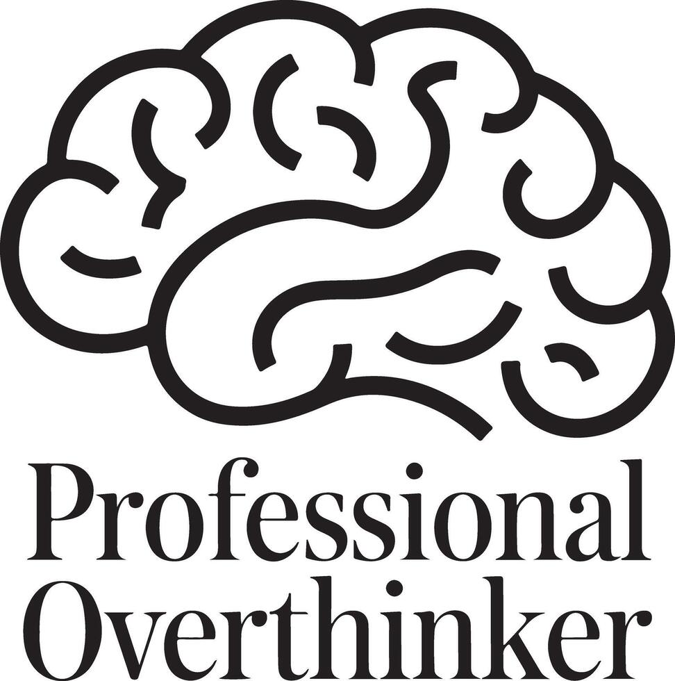 An illustration of a simple brain vector