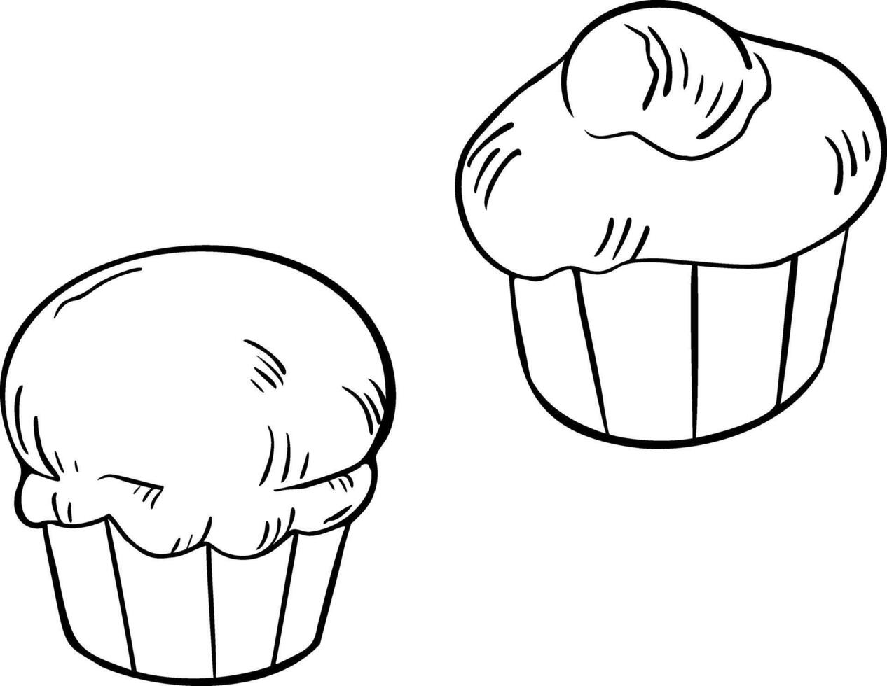 Fresh whole brioche French buns black white illustration. Milk bread roll hand drawn monochrome sketch. Butter bun, challah roll painted linear for design signage, wrapping paper, packaging. vector