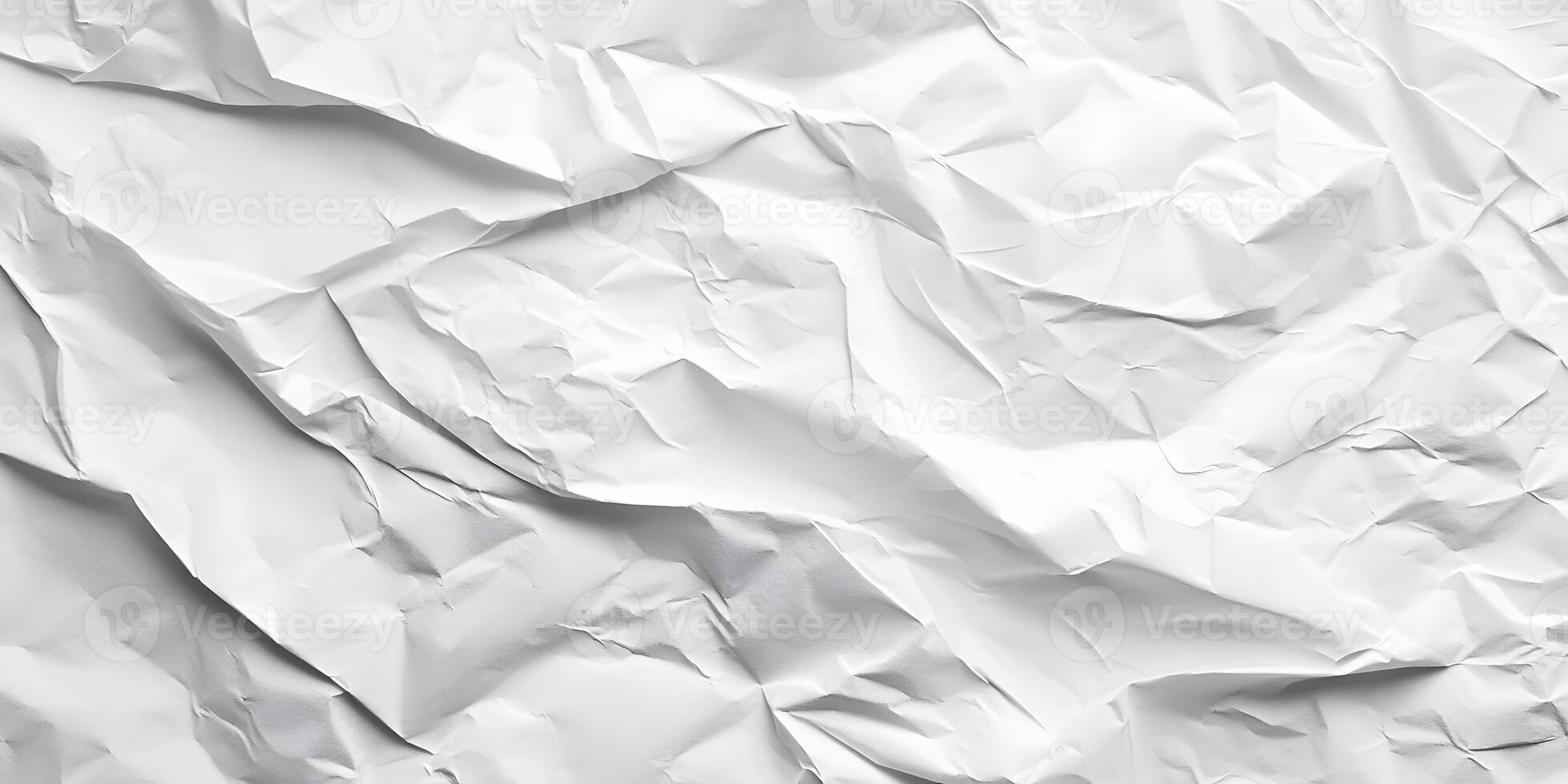 Abstract background featuring a white crumpled paper texture, perfect for digital design and minimalistic projects. A unique, soft texture ideal for modern or vintage styles. photo