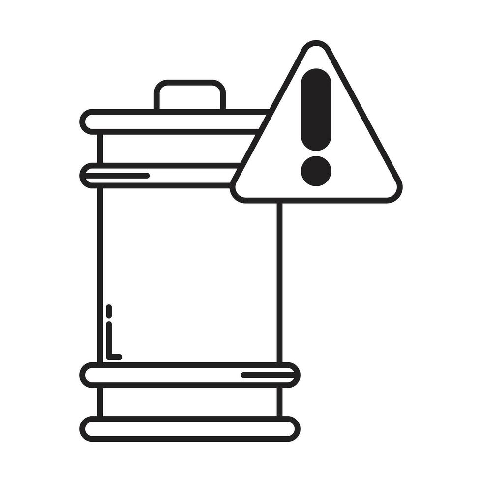 Hazardous Materials icon on white background vector