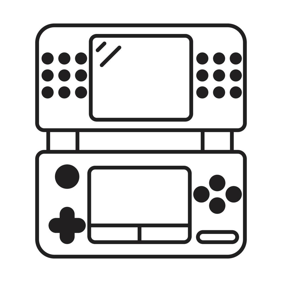 Game console icon on white background vector